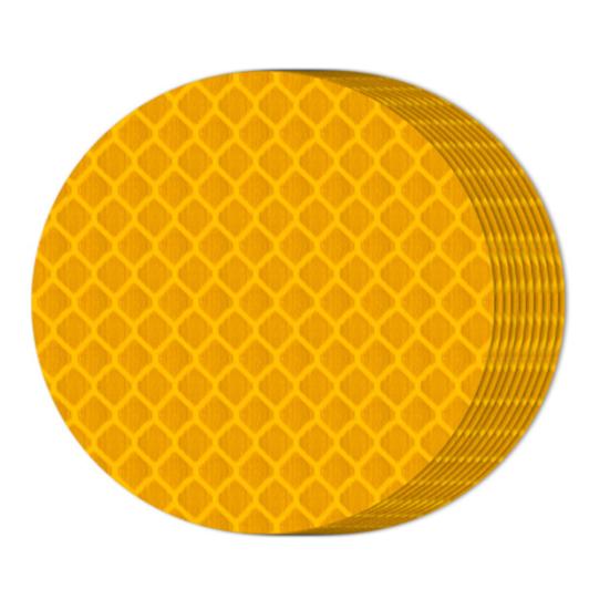 10 шт. Светоотражающие наклейки, устойчивые к выцветанию и царапинам, пластиковые, круглой формы, светоотражающая наклейка для велосипеда