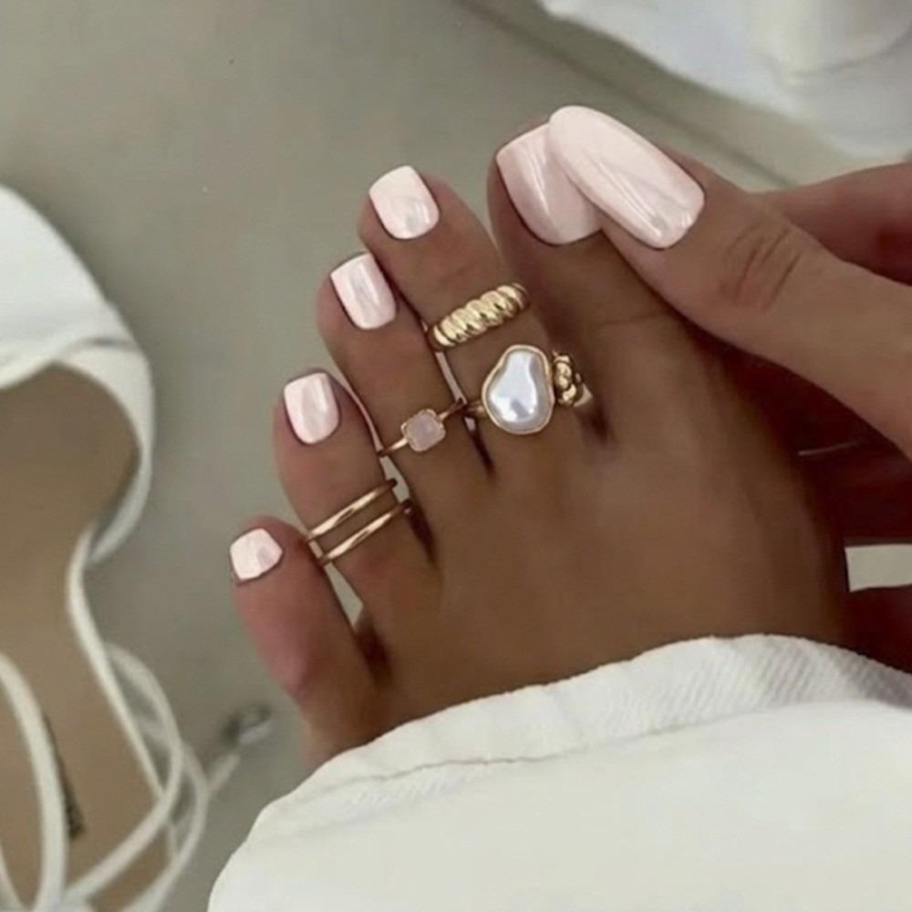 Adjustable Toe Rings Set Geometric Open Toe Rings New Foot Jewelry Ring  Jewelry