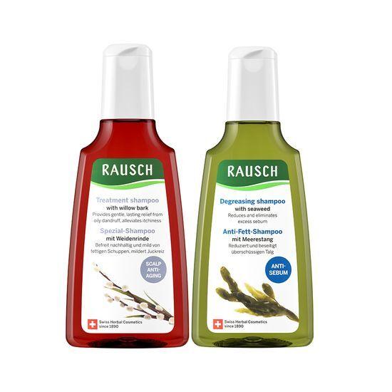 Rausch Willowbark Treatment Shampoo & Seaweed Degreasing Shampoo 2-pack (On)