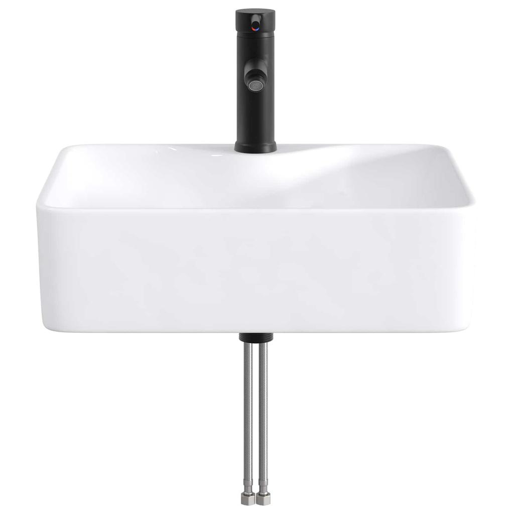 Bathroom Sink Matte Black 48.5 x 37.5 x 13 cm