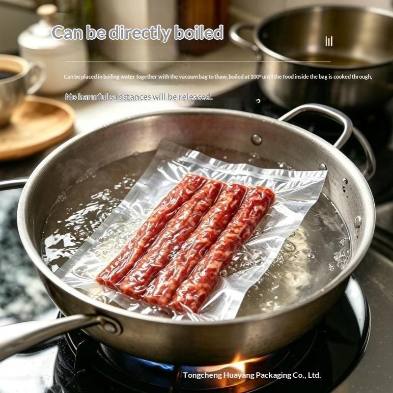 Пакеты и рулоны для вакуумного упаковщика Экологичные Безопасные для пищевых продуктов 500 см Нарезаемые для су-вид Хранение продуктов дома