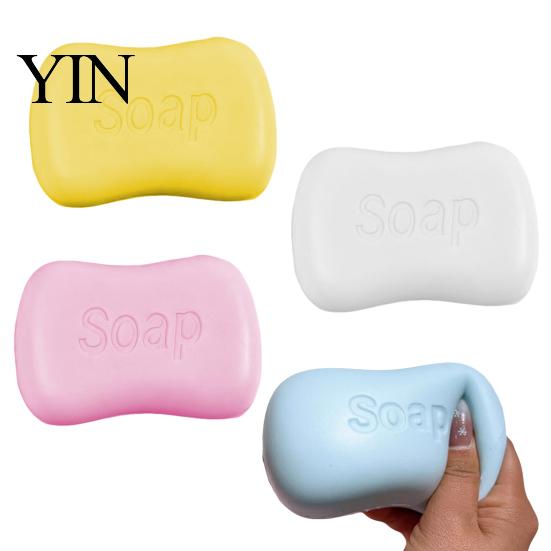 Portable Stress Toys Simulation Soap Relief Toy, Squeezable Sensory Fidget Squeeze Toy Soft Stretchy Pinch for Home and Office Use