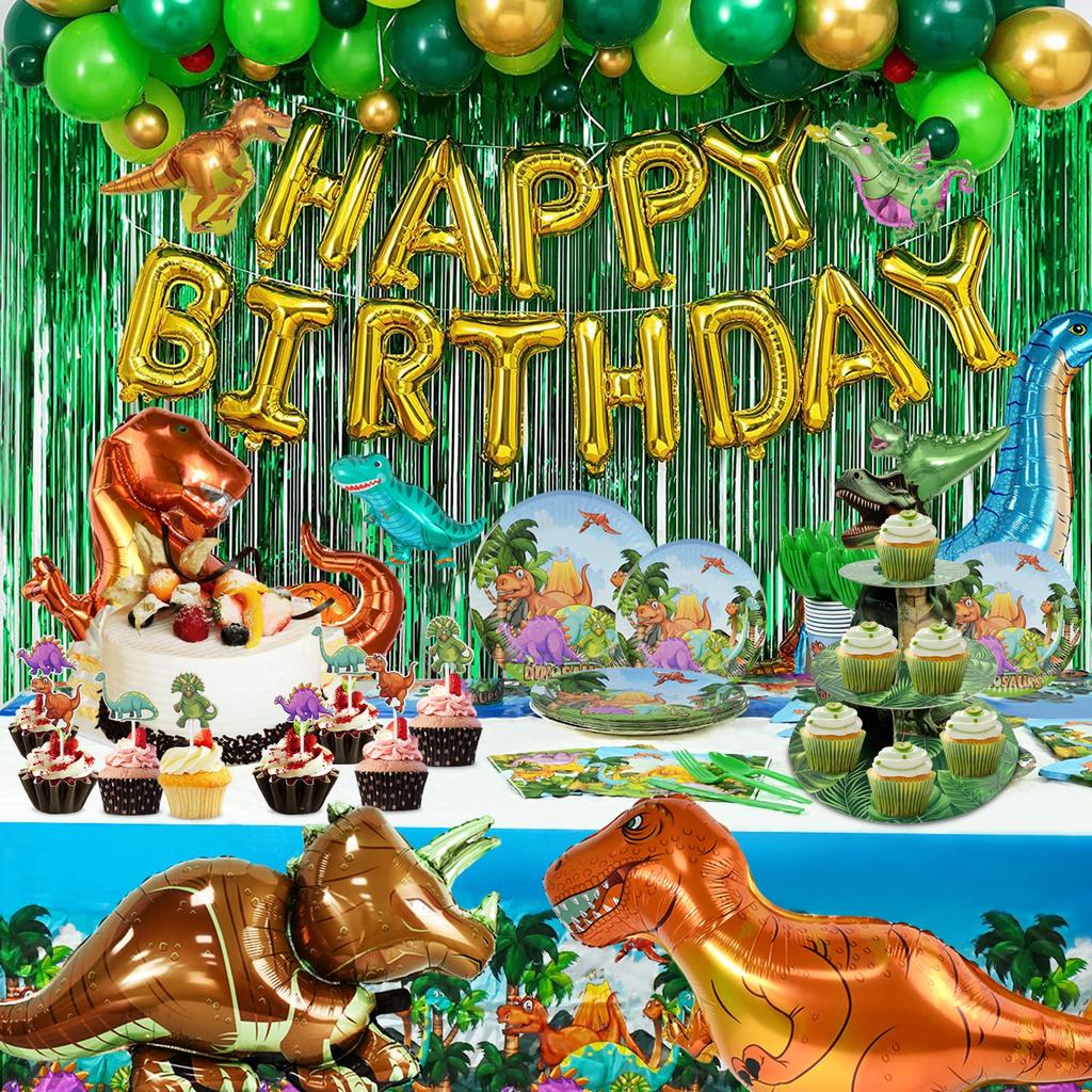3 Tier Dinosaur Cupcake Stand Party Decorations Dinosaur Theme Cupcake Holder Decorations Dino Dessert Tower for Kids Dino Jungl 5
