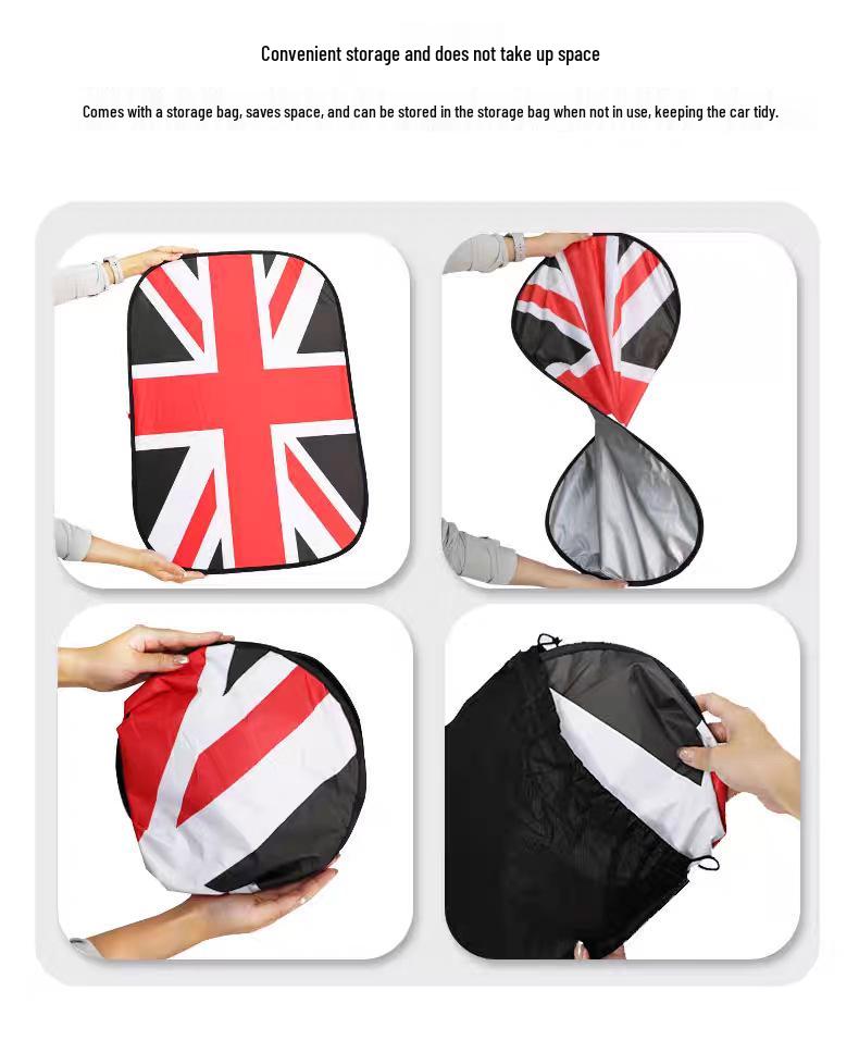 BMW Mini Cooper Union Jack Sunroof Sunshade - Heat Insulation & Interior Roof Protection