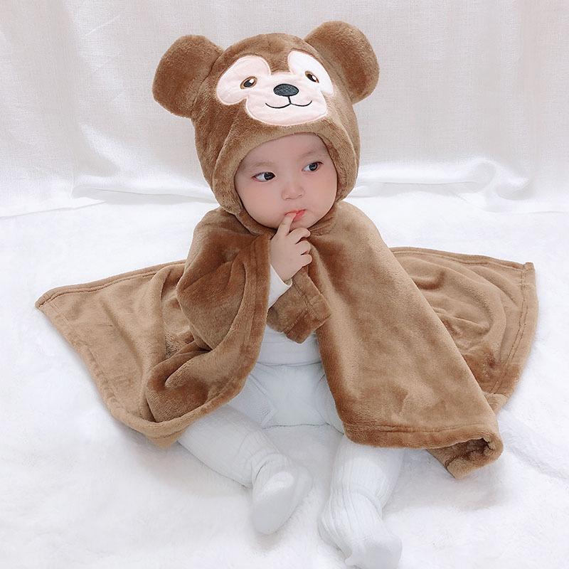Детская одежда Банное полотенце с капюшоном Халат из коровы Плащ с мультяшными животными Фланелевое банное полотенце Одеяло.