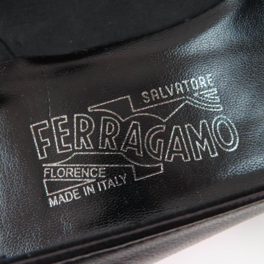 Отличные туфли-лодочки Salvatore Ferragamo С пряжкой Gancini Черная кожа Женские 8 Б/у