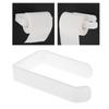 White Holder, for Bathroom Modern Toilet, Wall Mounted, Paper Dispenser and Hangers,Modern Square