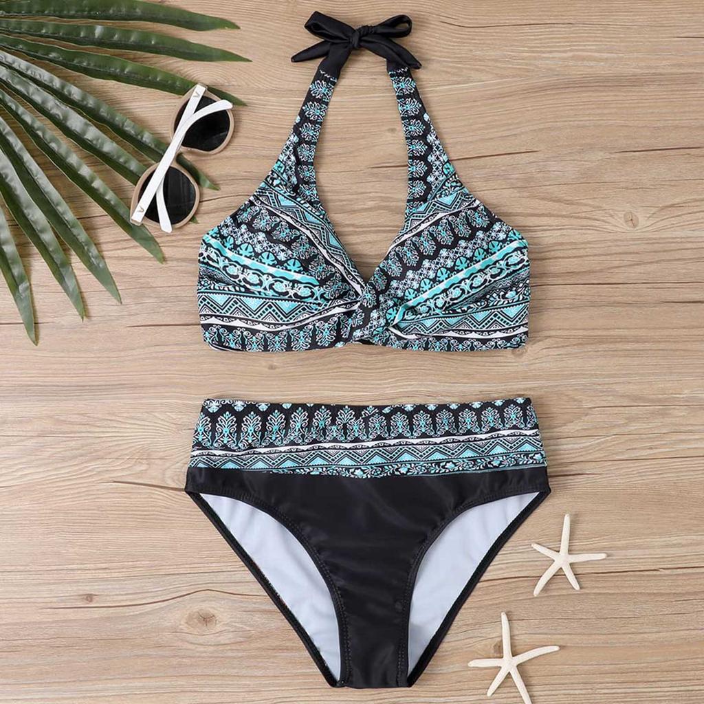 Женское модное бикини с разрезом и высокой талией, с подушечками для бюстгальтера и без стального купальника с бюстгальтером