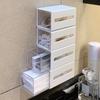 Wall Mounted Cotton Swabs Cotton Pad Storage Box Cosmetics Home Office Small Articles Organizer Bathroom Makeup Storage Rack