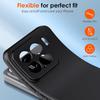 Роскошный Матовый Силиконовый Мягкий Чехол Для Xiaomi Mi 15 14 14T 13 13T 12 12X 12S 12T Lite Pro Ultra Сплошной Черный Матовый Чехол ТПУ Оболочка
