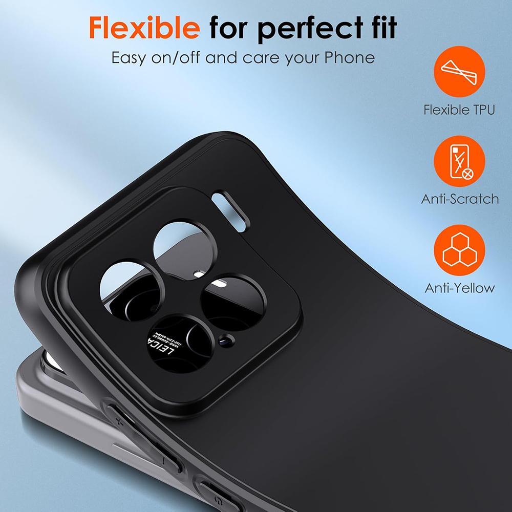Роскошный Матовый Силиконовый Мягкий Чехол Для Xiaomi Mi 15 14 14T 13 13T 12 12X 12S 12T Lite Pro Ultra Сплошной Черный Матовый Чехол ТПУ Оболочка