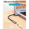 B03B-USB на 3,5 мм Jack Аудиоадаптер USB на Аудиоразъем Адаптер Гарнитуры USB A на 3,5 мм Female Внешняя Стерео звуковая карта