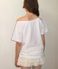 Crank Lace Tiered Skirt Pants_Cream