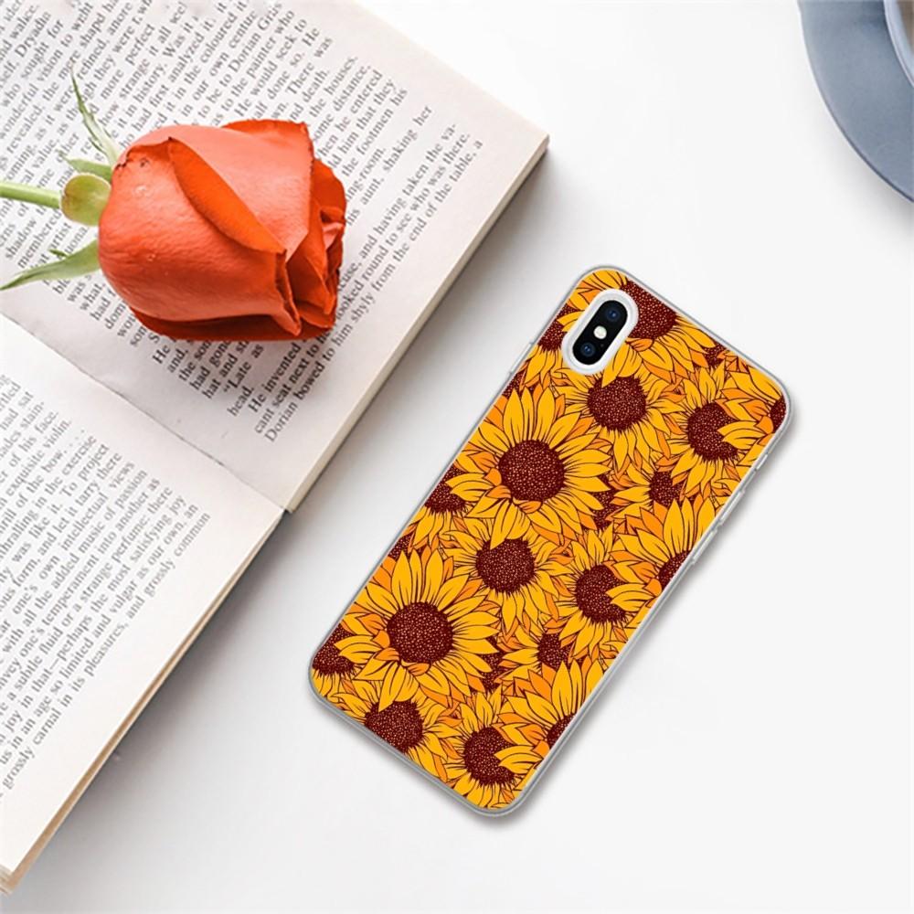 Beautiful Flower sunflower Phone Case for iPhone 16 15 8 7 6 6S Plus X SE XR XS 14 11 12 13 Mini Pro Max Mobile Case