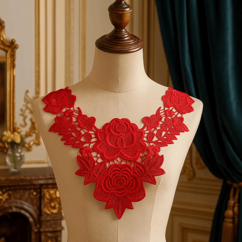 6 шт. Модный съемный воротник с ажурным узором, кружевной воротник, цветочный воротник, модный аксессуар