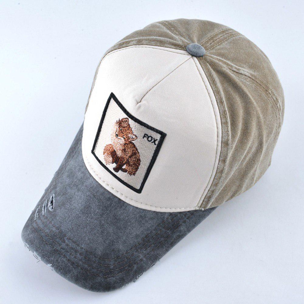Snapback Папа Шляпы Мужская модная бейсболка с вышивкой лисы Женская уличная дышащая хлопковая кепка с козырьком