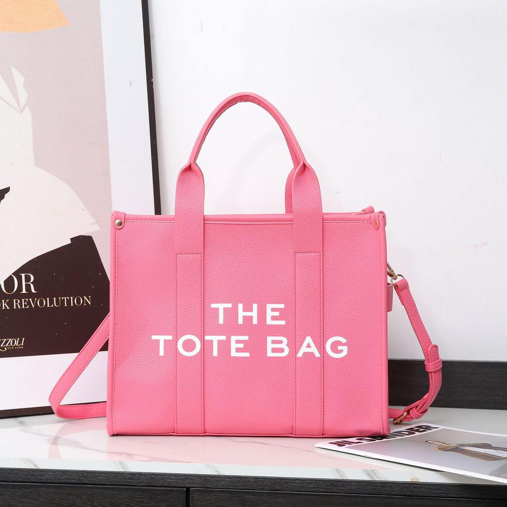 Korean Style Versatile Large Capacity Letter Tote - Fashionable Casual Shoulder and Crossbody Bag.
