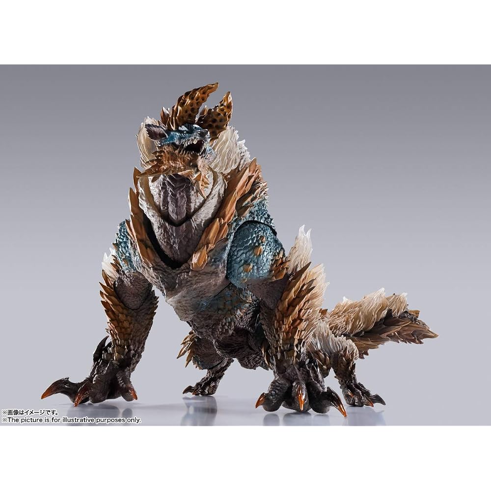 СТРАНЫ ТАМАШИИ Ш. Monster Arts Monster Hunter World: Ледяной Зинога примерно. 285 мм АБС и ПВХ...