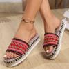 Fashion Women's Slippers Platform Summer Shoes for Women Beach Casual Heeled Sandals Bohemian Handmade Ladies Espadrilles Ladies Shoes