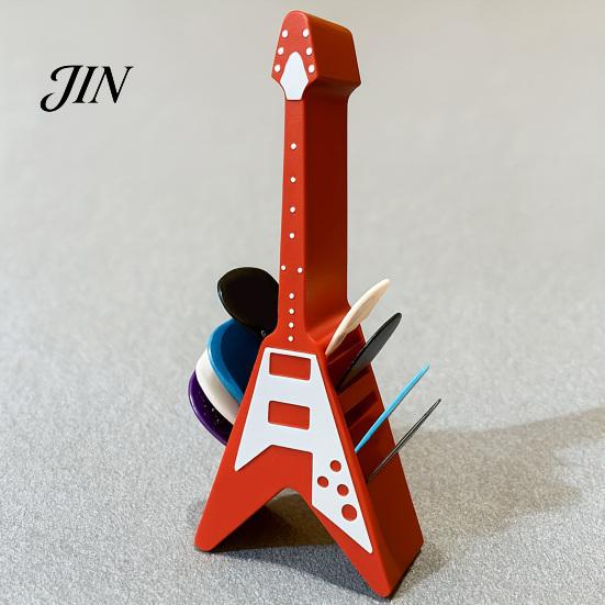 High-quality Resin Holder Guitar Picks Holder, Double Side Shape Display Decorative Bedroom Ornament Pick Storage Rack for Players And Music
