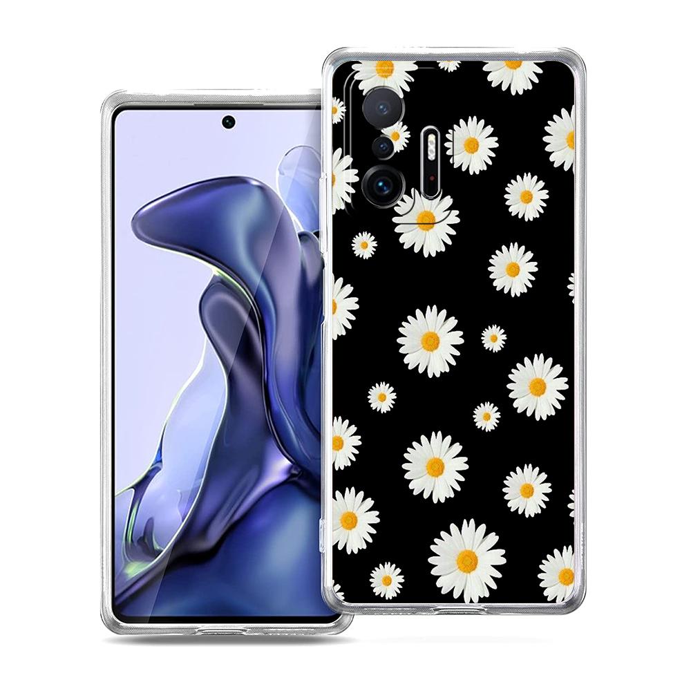 Эстетичный чехол для телефона с подсолнухом Для Xiaomi 14 13 12 Lite Mi 11 Ultra 11X 13T 12T 11T Для Poco X5 X4 X3 NFC F5 F4 M4 Pro 5G Чехол