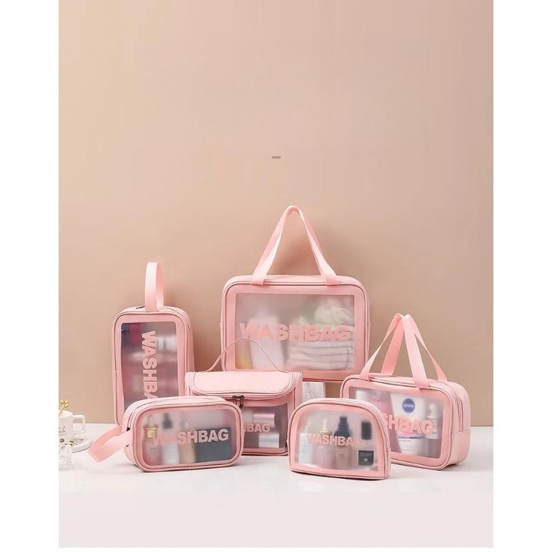Новый прозрачный набор косметичек, органайзер для туалетных принадлежностей, несессер для женщин, портативная косметичка, дорожная сумка для косметики