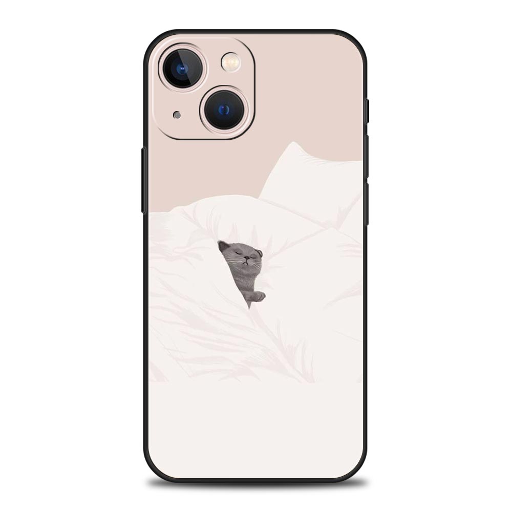 Чехол для телефона Пара Собака Кот Для iPhone 17 Air 16 Plus 13 15 14 12 11 Pro MAX 7 8 SE Мягкий ТПУ Ударопрочный Чехол Funda