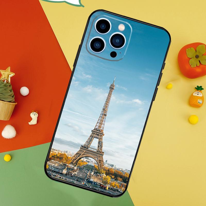 Франция Париж Эйфелева башня Чехол для iPhone 13 12 Mini 11 14 15 16 Pro Max XS X XR 7 8 14 15 16 Plus Чехол для телефона
