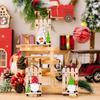 Christmas Tree Hanging Decor Wooden Christmas Sleigh Ornament Wood Gnomes Pendant Home Office Party Diy Christmas Decoration