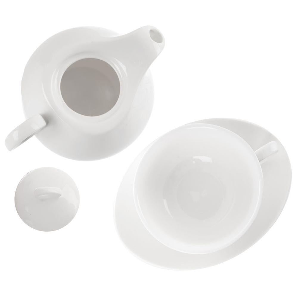 Dzbanek Porcelanowy z Filiżanką do Zaparzania Picia Kawy Herbaty Ziół