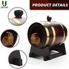 UNTIOR 1.5/3L Wood Wine Barrel Oak Beer Brewing Equipment Rum Pot Whisky Wine Bar Tools Wedding Decoration Home Brew Beer Tools