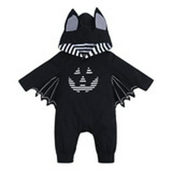 European & American Baby Bat Hooded Romper Set: Boys & Girls Onesie Jumpsuit (2-Piece).