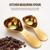 1 PC Stainless Steel Coffee & Tea Measuring Spoon - Short Handle, Perfect for Beans, Milk Powder & Baking Essentials