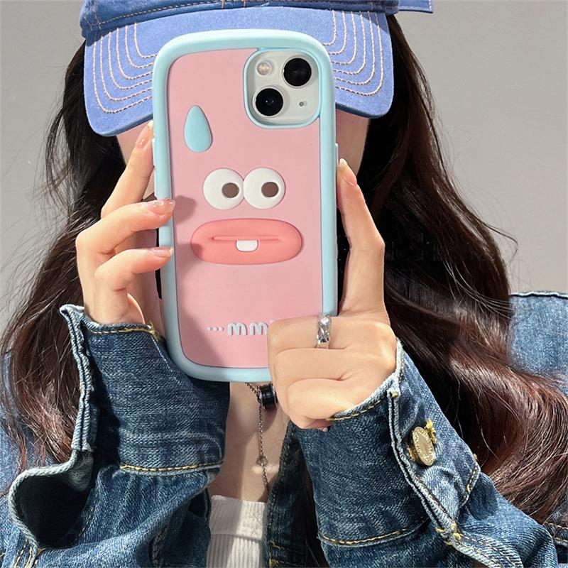 Японский милый забавный чехол для телефона с изображением колбасы и рта монстра для Iphone 14 13 12 11 Pro Xs Max X Xr мультяшный силиконовый защитный мягкий чехол