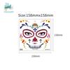 Cross-Border Halloween & Day of the Dead Face Tattoo Stickers - Floral Party Makeup Stickers
