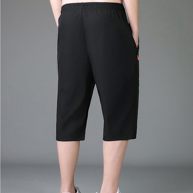 Мужские шорты Ice Silk Quick Dry Shorts, свободные прямые летние повседневные спортивные брюки
