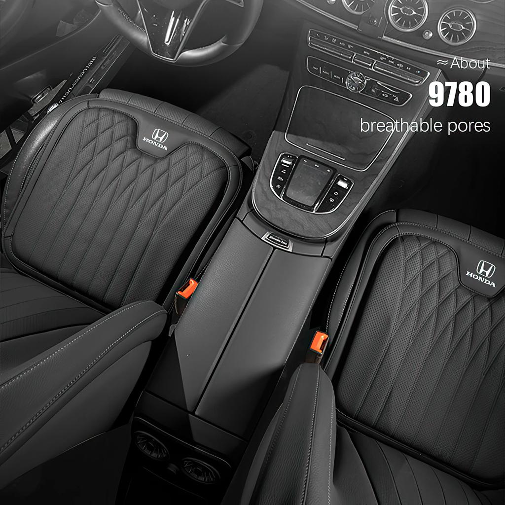 RFKNG1 Nappa Leather Car Seat Cover Four Season Cushion Lumbar Pillow For Honda Civic Accord Fit Jazz Pilot CRV Odyssey Passport City