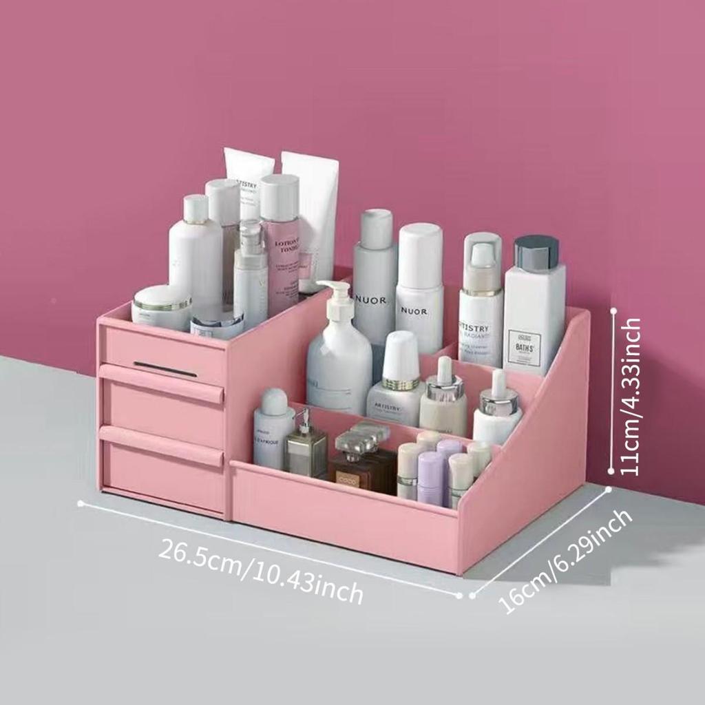 Cosmetic Organizer: Large Desktop Drawer for Makeup & Lipstick, Perfect for Dorms