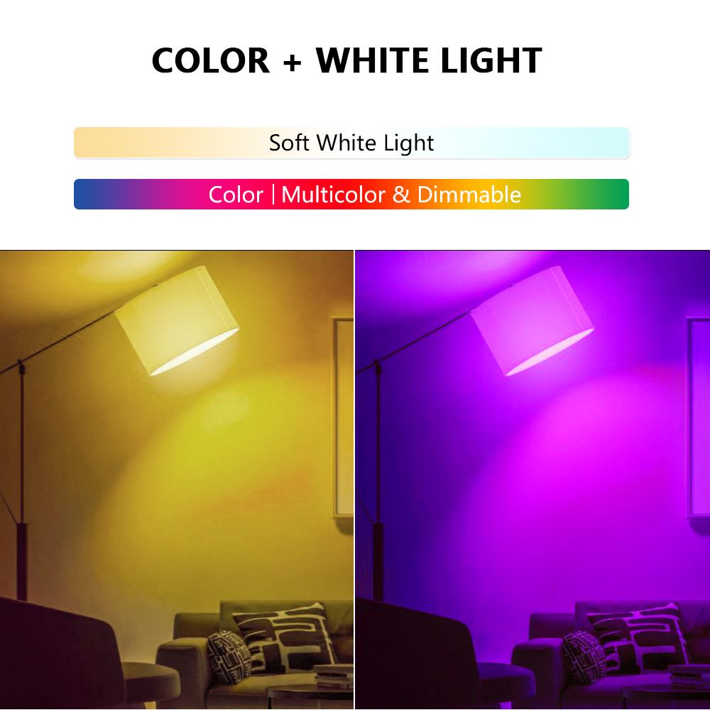 RGB LED Light Bulbs AC 220V E27 Bombillas LED Lamp IR Remote Control Changeable Colorful RGB White Ampoules Spotlight Led Bulb