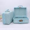 Storage Case Handmade Weaving Mini Suitcase Rattan Photo Props Cosmetic Luggage Basket Holder for Travel