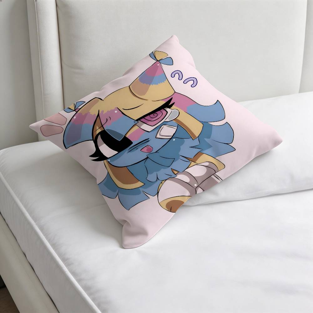 Cute YYatta Anime Square Pillow Case Soft Decorative Throw Pillow Cover for Home Sofa Bed