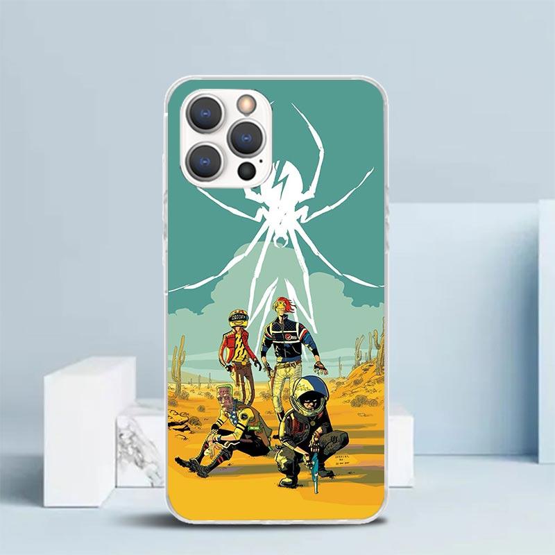 My Chemical Romance MCR Мягкий чехол для iPhone 16 17 Air 15 14 Pro Max 16E Чехол для телефона 13 Mini 12 11 7 SE 8 Чехол с принтом Fit Case