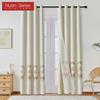 1 шт. серия Nuan 70-80% затемняющие бежевые удобные шторы и вышитые элегантные прозрачные шторы для спальни, гостиной, домашнего декора