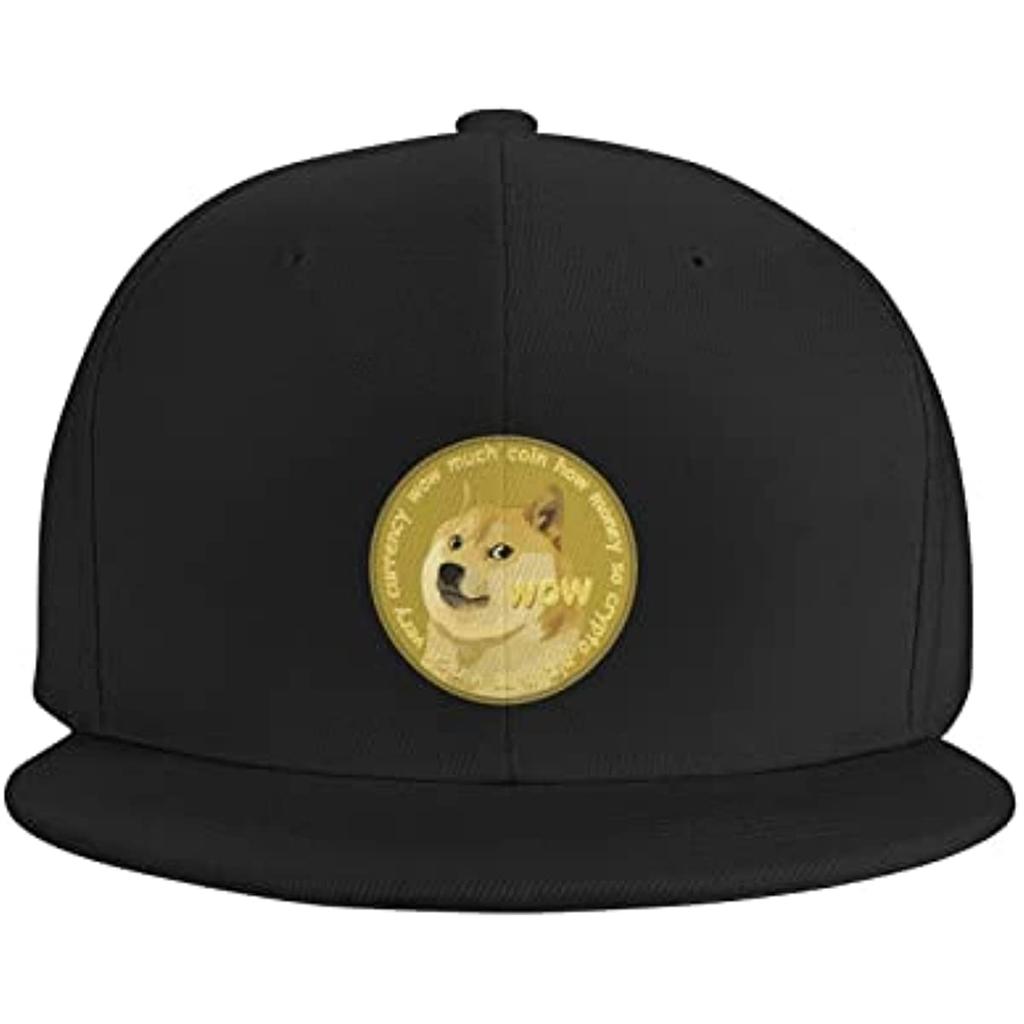 Забавная шляпа Snapback Shiba Doge Trucker Hat Хип-хоп Классическая клетчатая плоская бейсболка Черная унисекс для взрослых Повседневные кепки Four Seasons