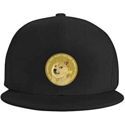 Забавная шляпа Snapback Shiba Doge Trucker Hat Хип-хоп Классическая клетчатая плоская бейсболка Черная унисекс для взрослых Повседневные кепки Four Seasons