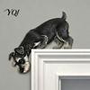 Pet Theme Room Decor Wooden Dachshund Door Topper, Cute Handcrafted Dog Sign, Rustic Wall Art Entryway Ornament for Front Porch, Indoor Outdoor