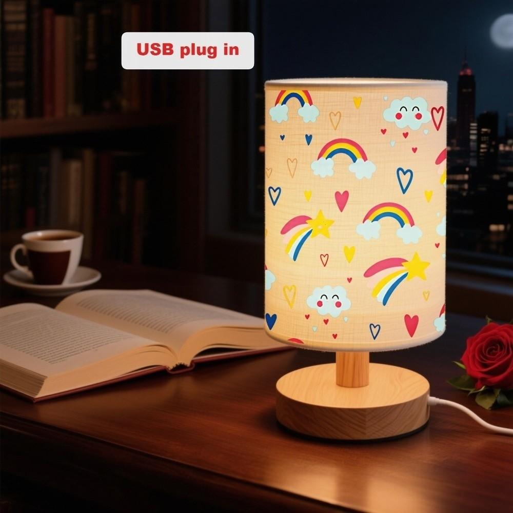 Fabric Bedside Night Light Soft Warm Night Light Kids Lamp Fabric Table Lamp Bedside