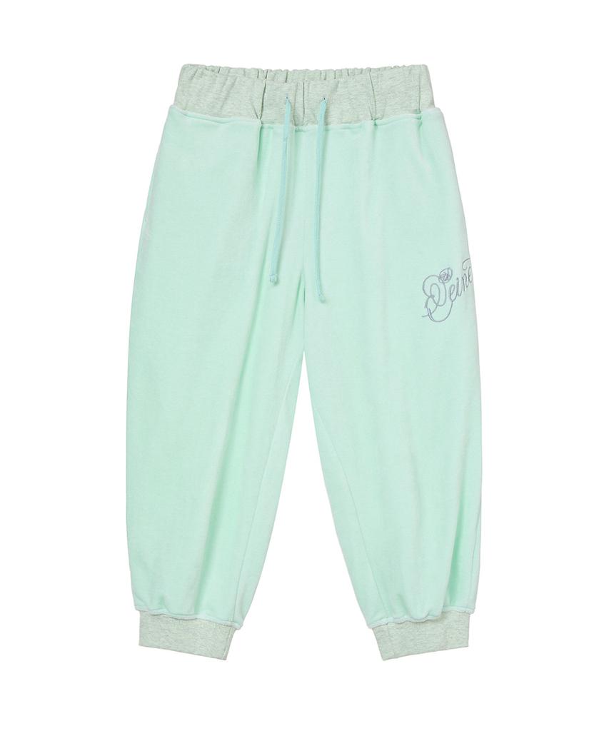 Брюки-джоггеры DEINET Rose Typo Capri Мятного цвета
