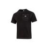 Logo Pocket Design Breathable Casual Sports Round Neck Short Sleeve Drop Shoulder T-Shirt Unisex Tops Black 626858-01