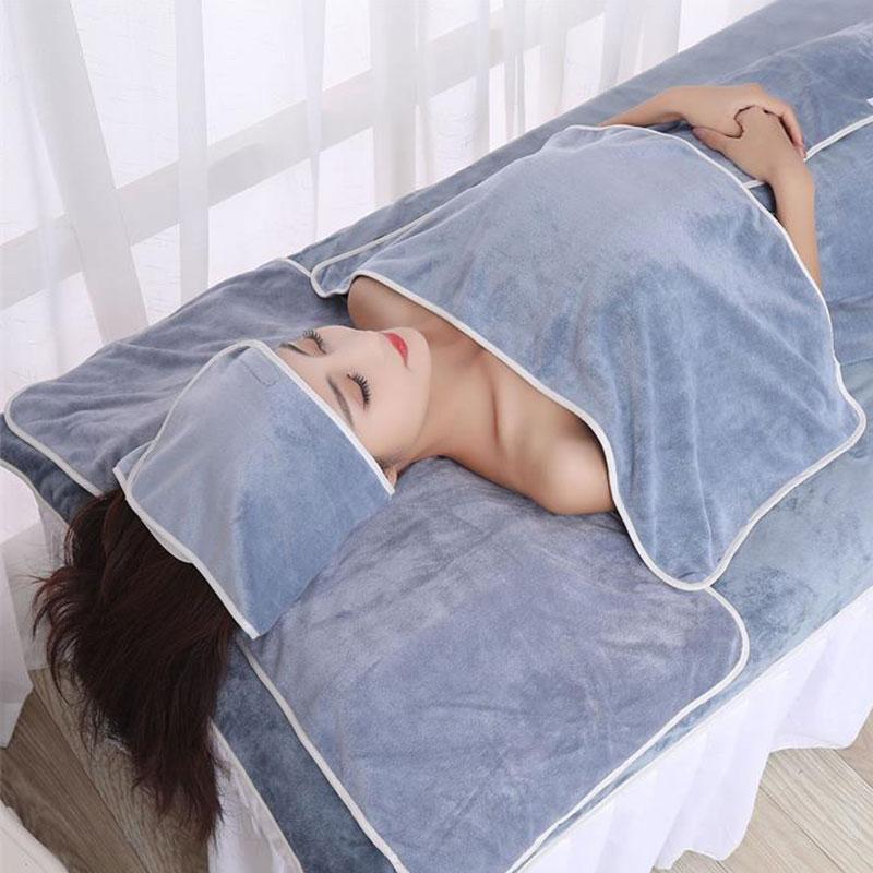 Комплект из 3 полотенец для салонов красоты из волокнистых тканей: тюрбан + полотенце + наволочка, полотенца для СПА-массажа, платок на голову, толстое быстросохнущее впитывающее полотенце